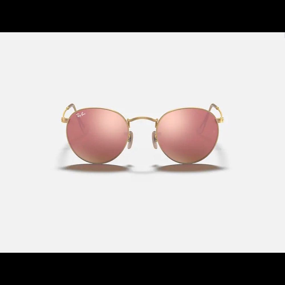 RayBan rose gold sunglasses